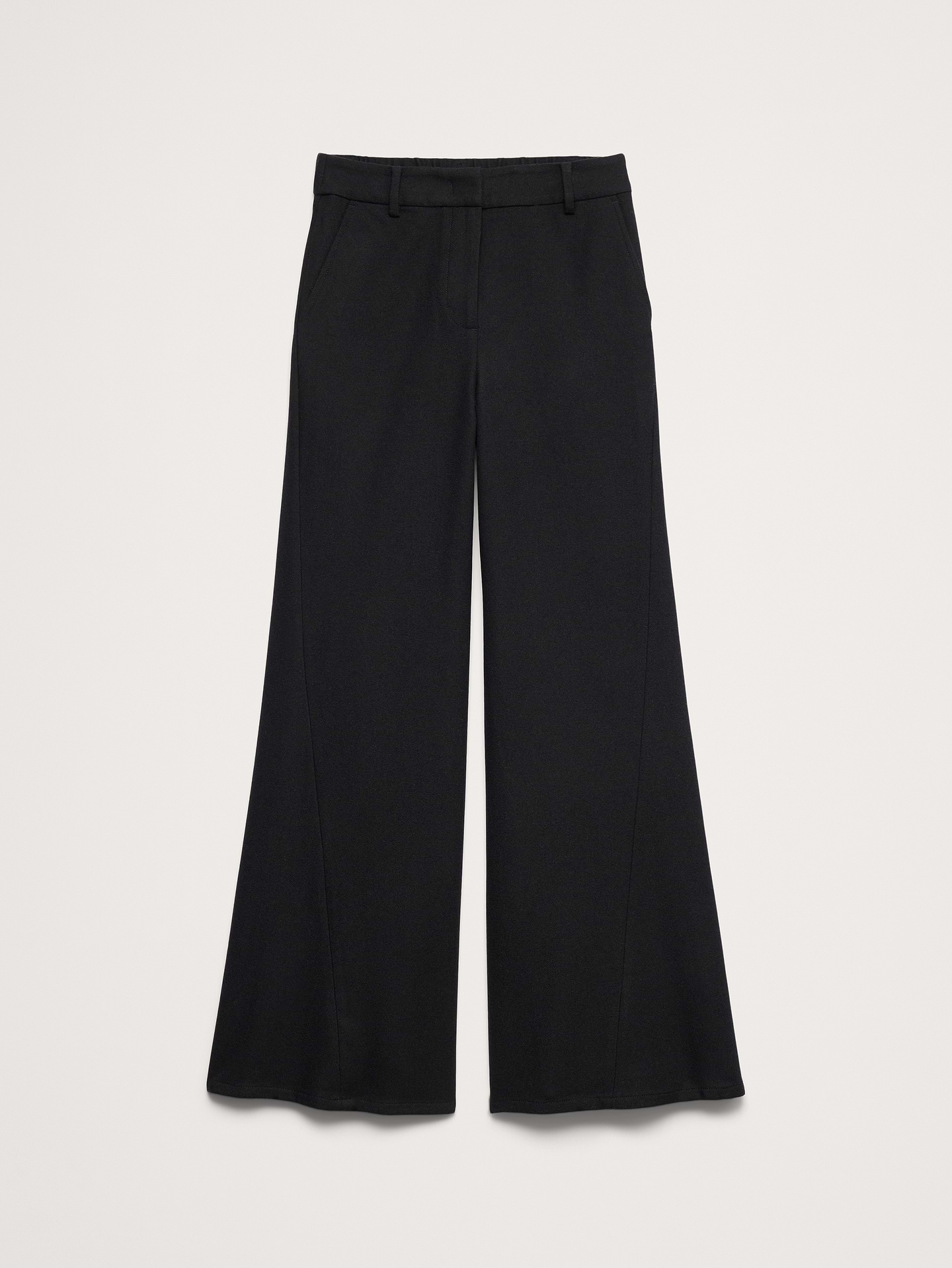Image 8 of 8, High-Rise Flare Italian Flannel Pant