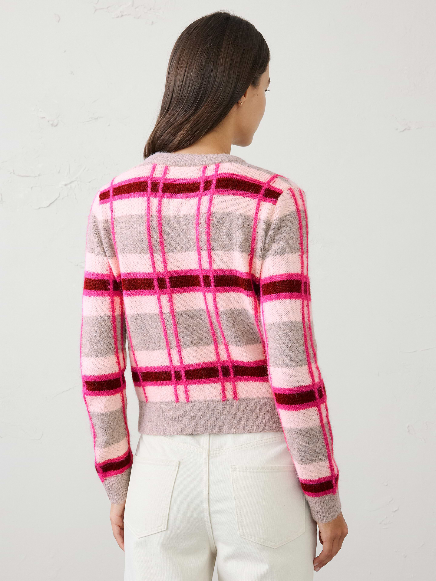 Image 2 of 5, Plush Plaid Sweater