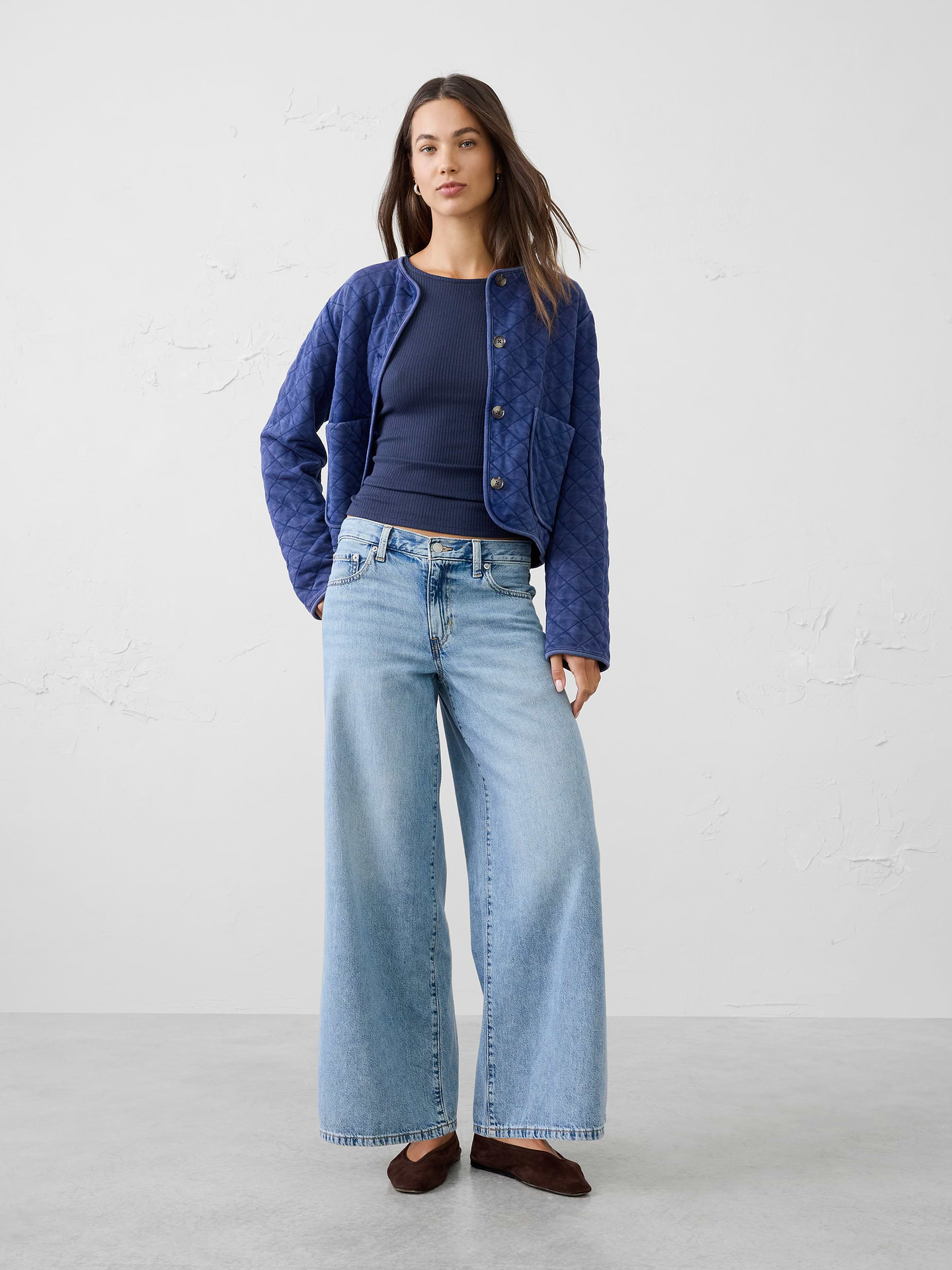 Image 3 of 4, Soft Luxe Ribbed Shirred-Waist Top