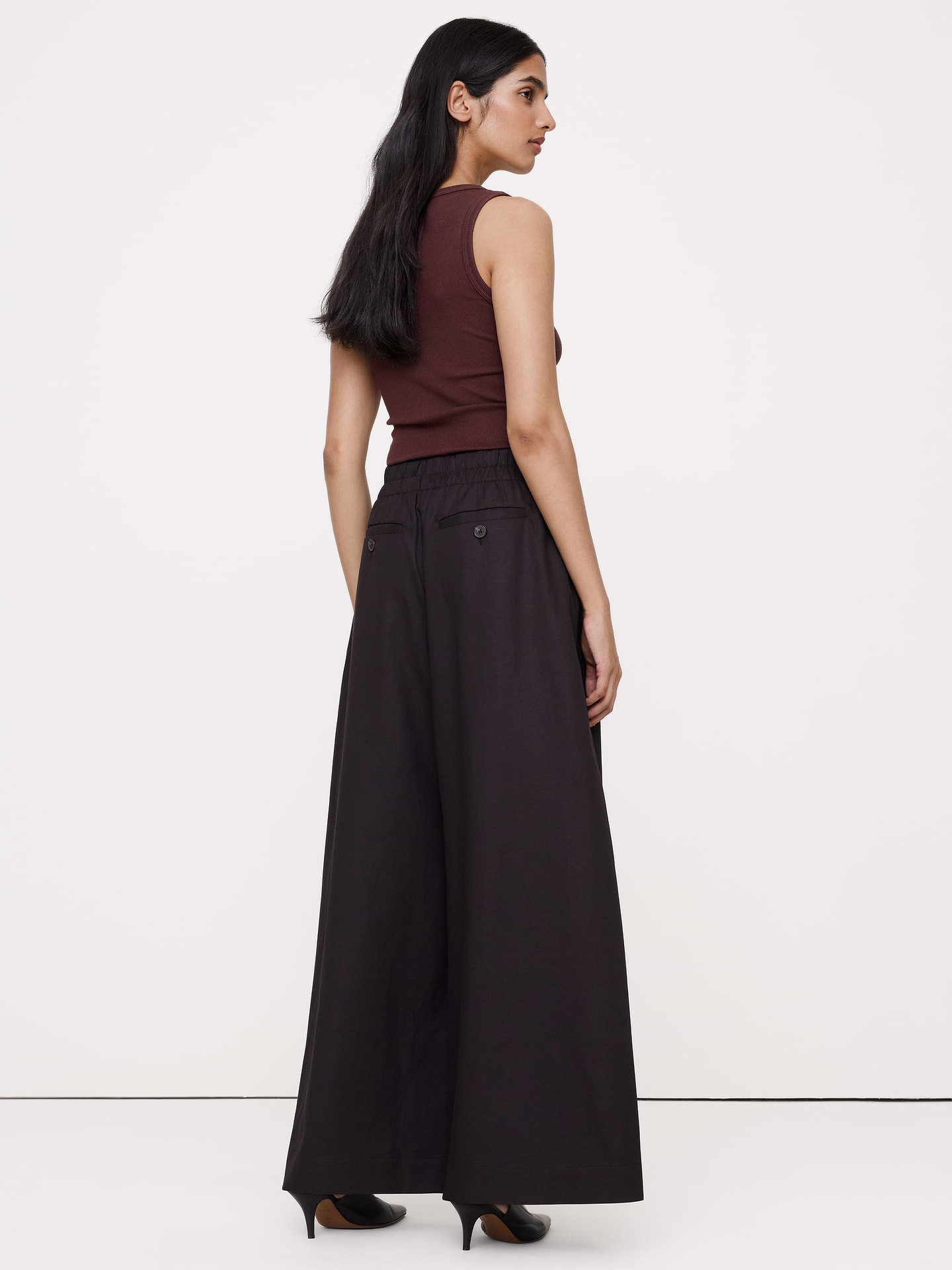 Image 3 of 8, TENCEL™-Cotton-Linen Pull-On Pant