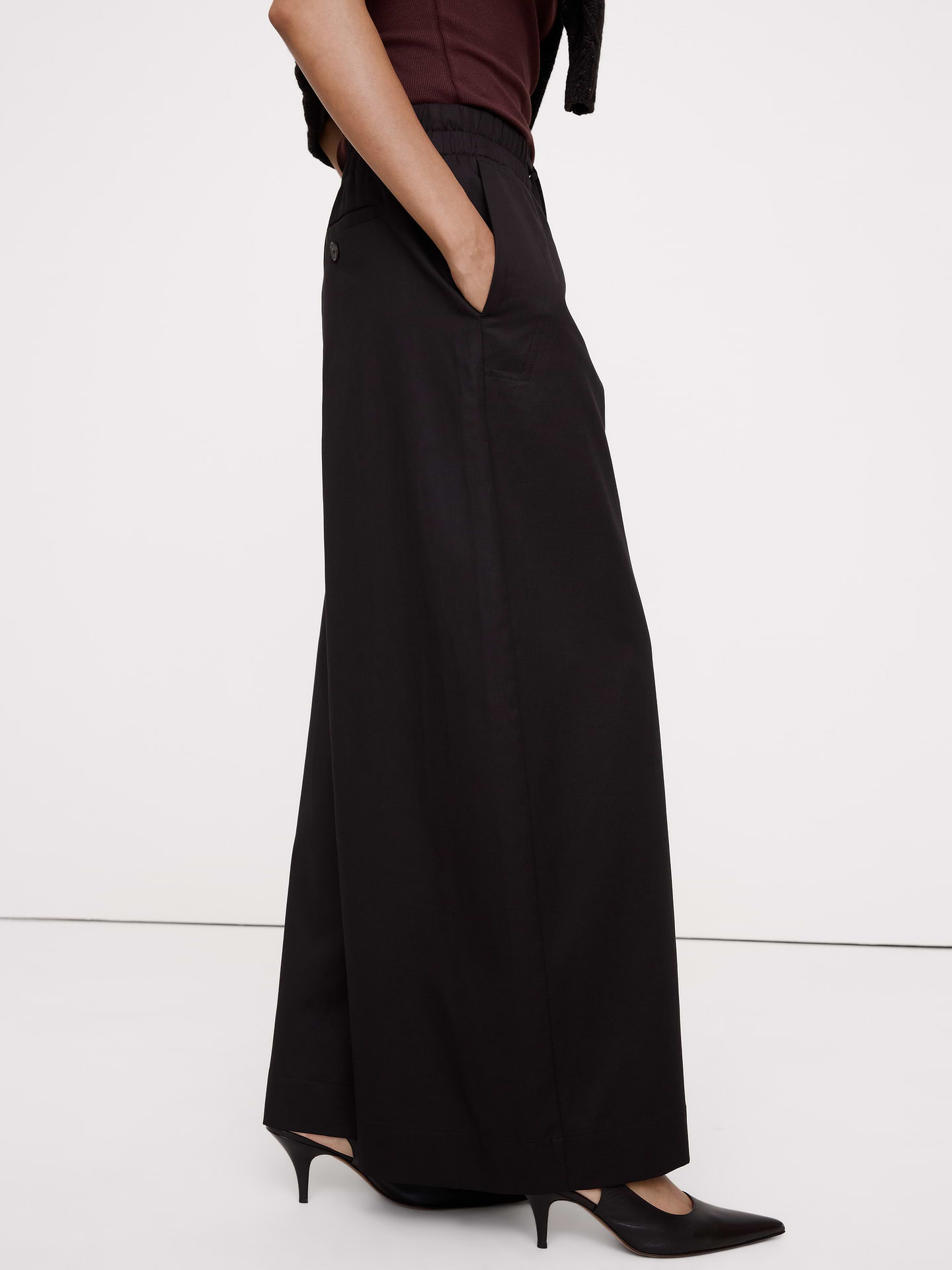 Image 4 of 8, TENCEL™-Cotton-Linen Pull-On Pant