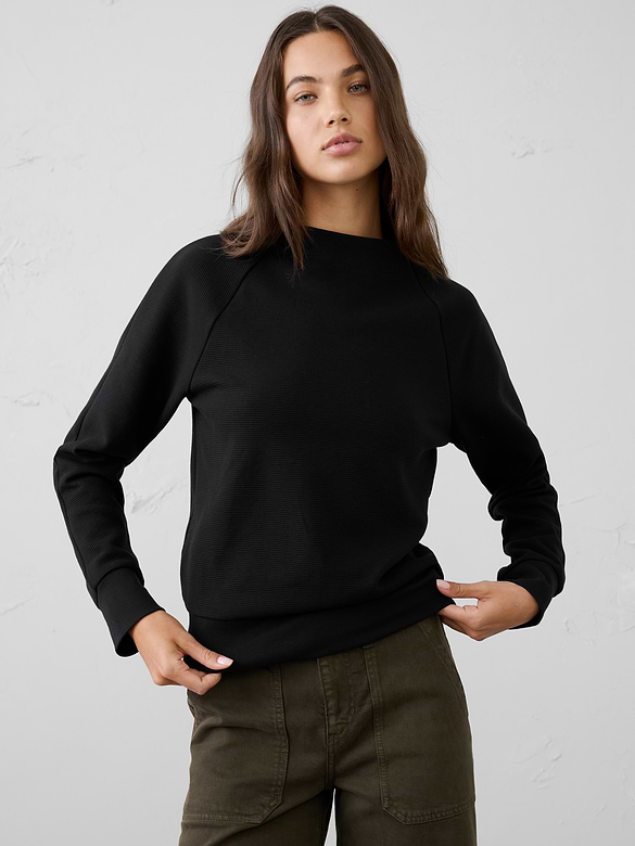 Ottoman Mock-Neck Sweatshirt