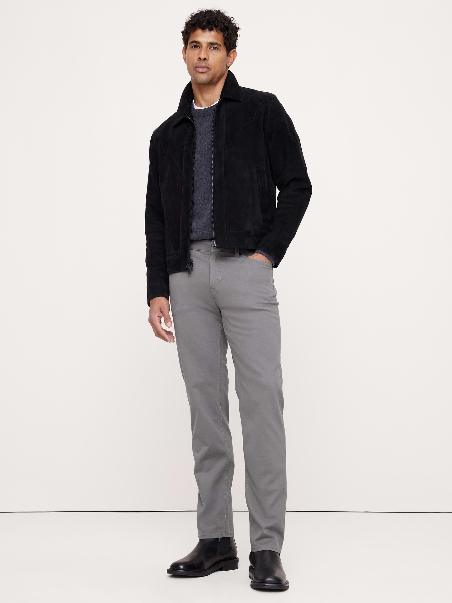 Image 1 of 8, Our best Traveler Pant to date. We kept the fit the same (why mess with a good thing?) and upgraded the fabric to with a pronounced twill texture that we think reads more rugged-vintage., Straight fit: Mid-rise. Straight leg., Fabric from Italy's Olimpias mill., Zip fly with button closure. Belt loops., Five-pocket styling., Product #690906