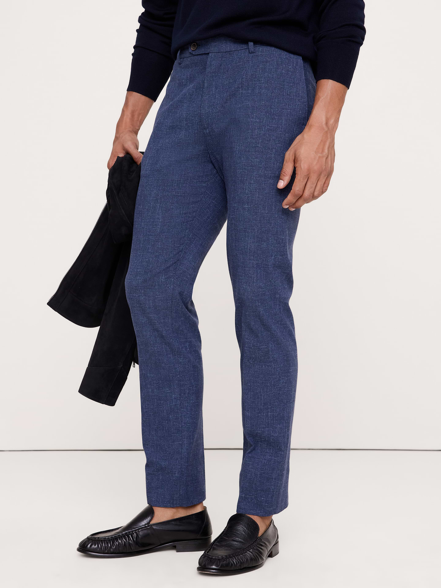 Image 6 de 8, Pantalon habillé infroissable à coupe étroite