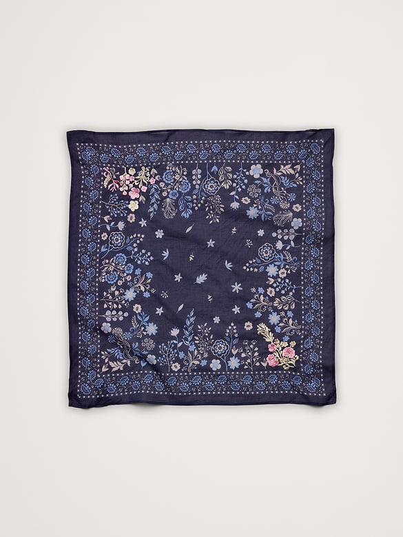 Embroidered Cotton Scarf by Vismaya