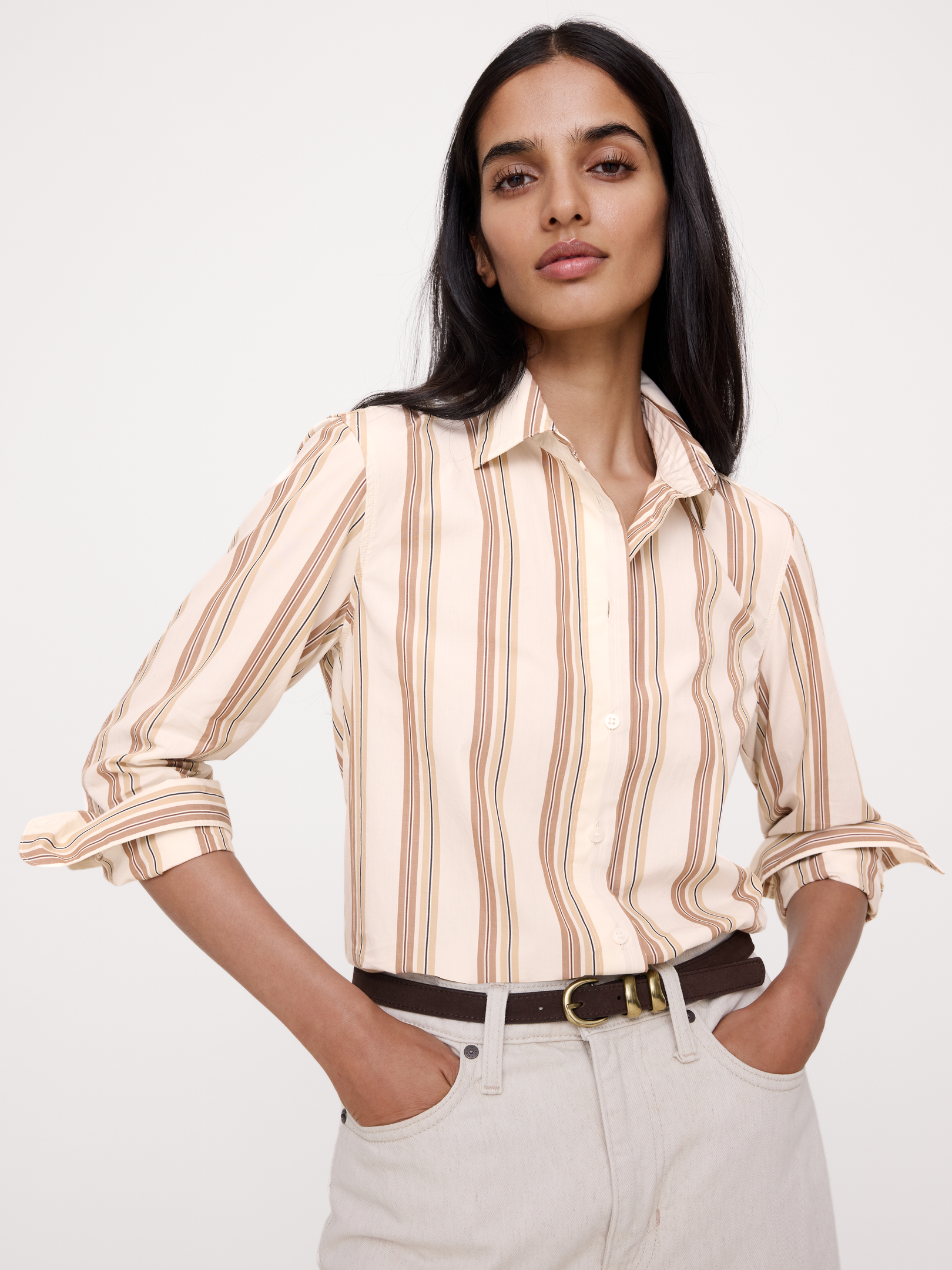 Image 4 de 8, La chemise de tous les jours en popeline de coton
