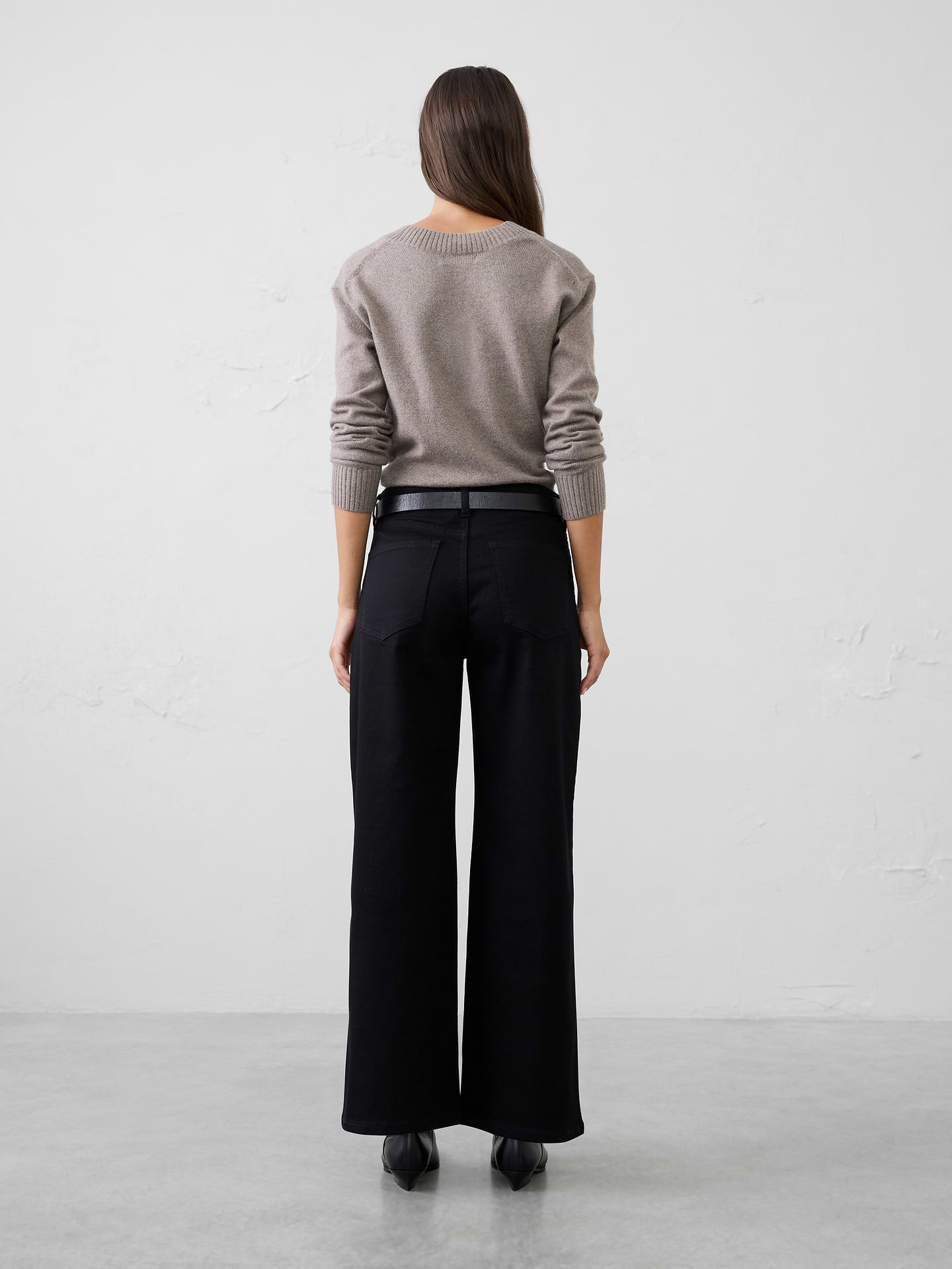 Image 2 of 8, Wide-Leg High-Rise Jean