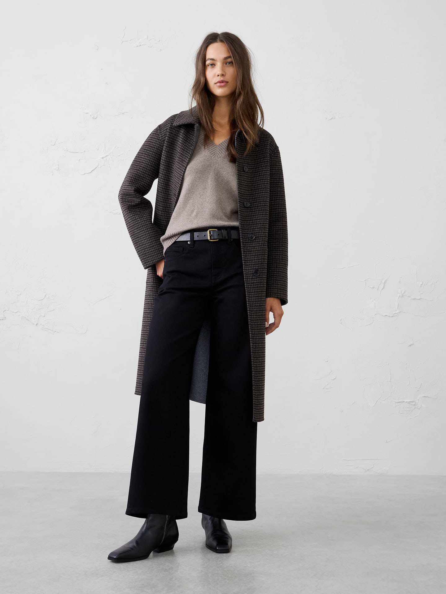 Image 3 of 8, Wide-Leg High-Rise Jean