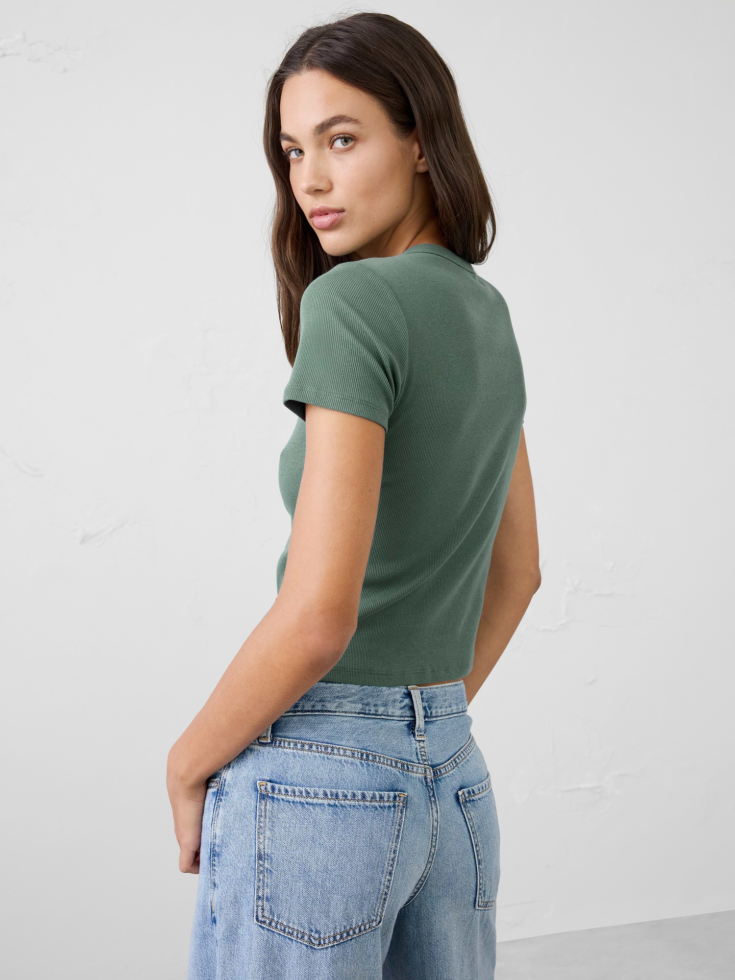 Image 8 of 8, Ribbed T-Shirt