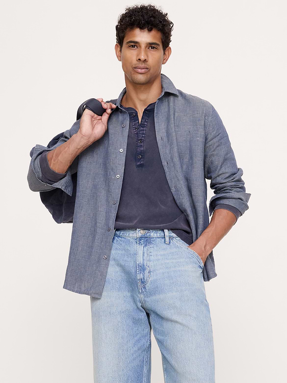 Standard-Fit Linen Shirt
