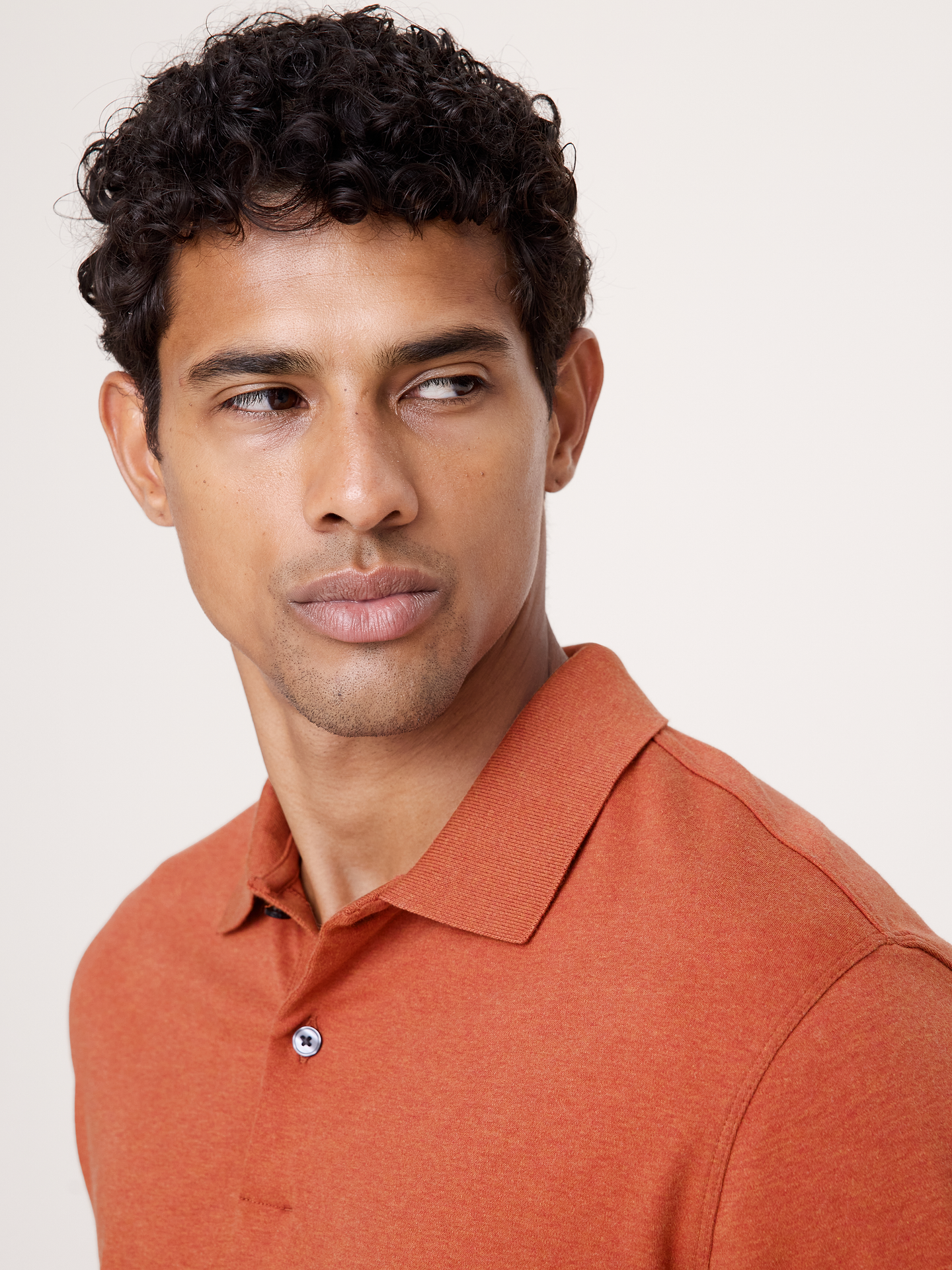 Image 3 of 4, Luxury-Touch Long-Sleeve Polo