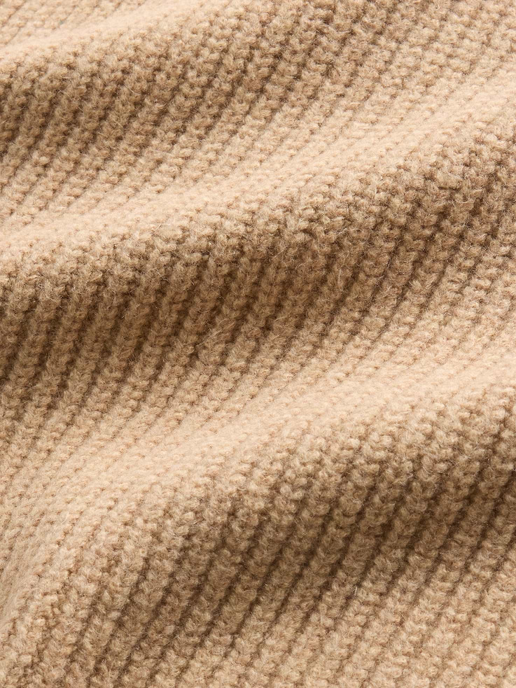 Image 2 of 2, CashSoft Mockneck Sweater Bib
