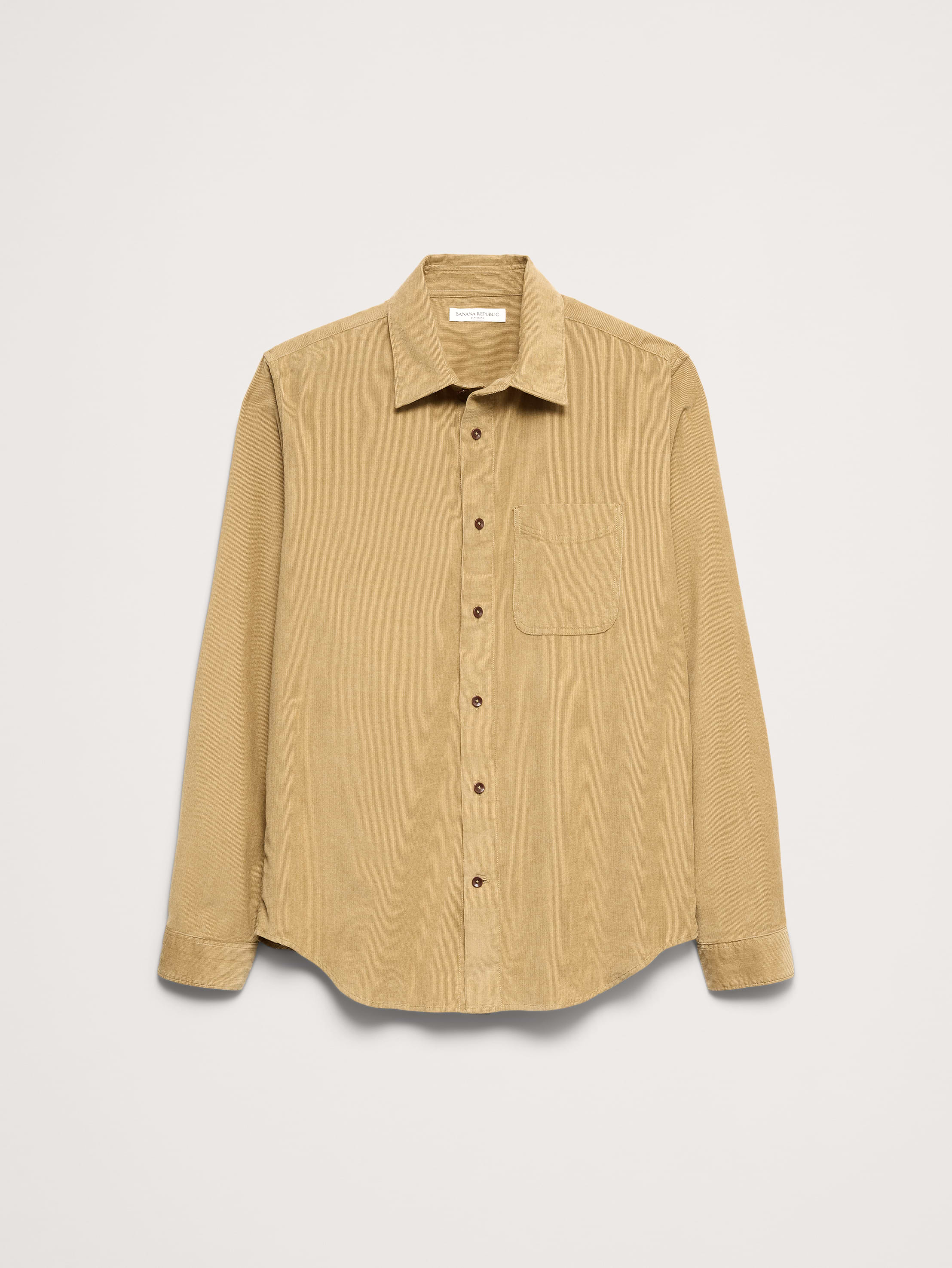 Image 6 of 8, Standard-Fit Lightweight Corduroy Shirt