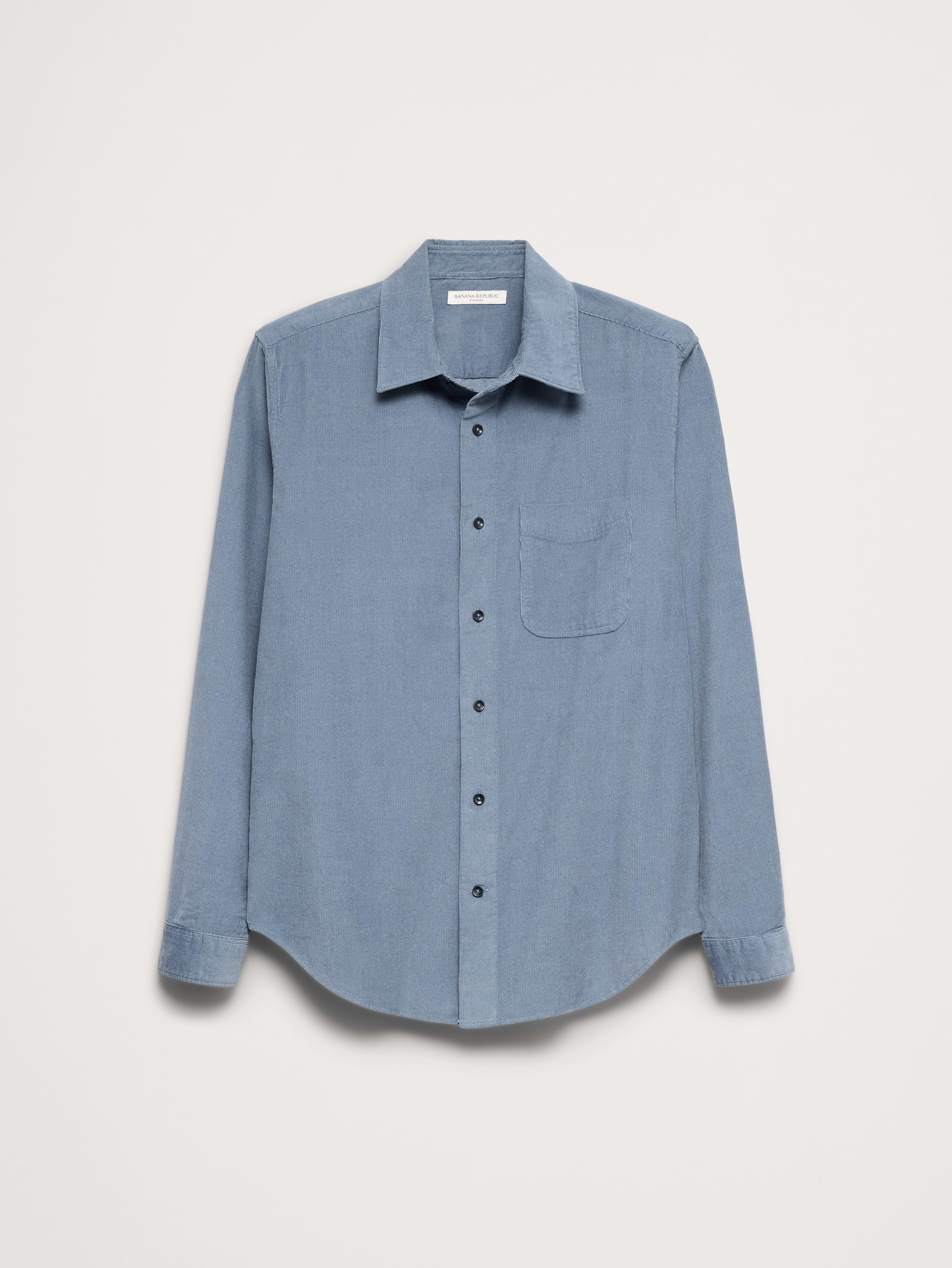 Image 5 of 8, Standard-Fit Lightweight Corduroy Shirt