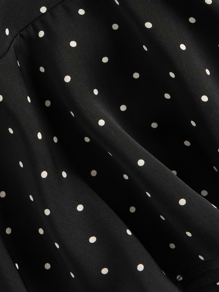 Image 4 of 4, Kids Satin Dot Tiered Skirt