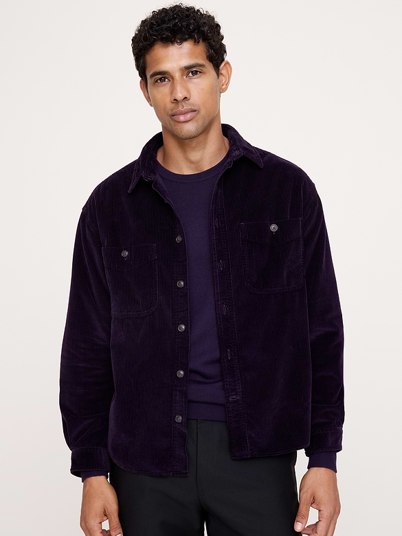 Archive Reissue Corduroy Shirt with Suede Elbow Patches
