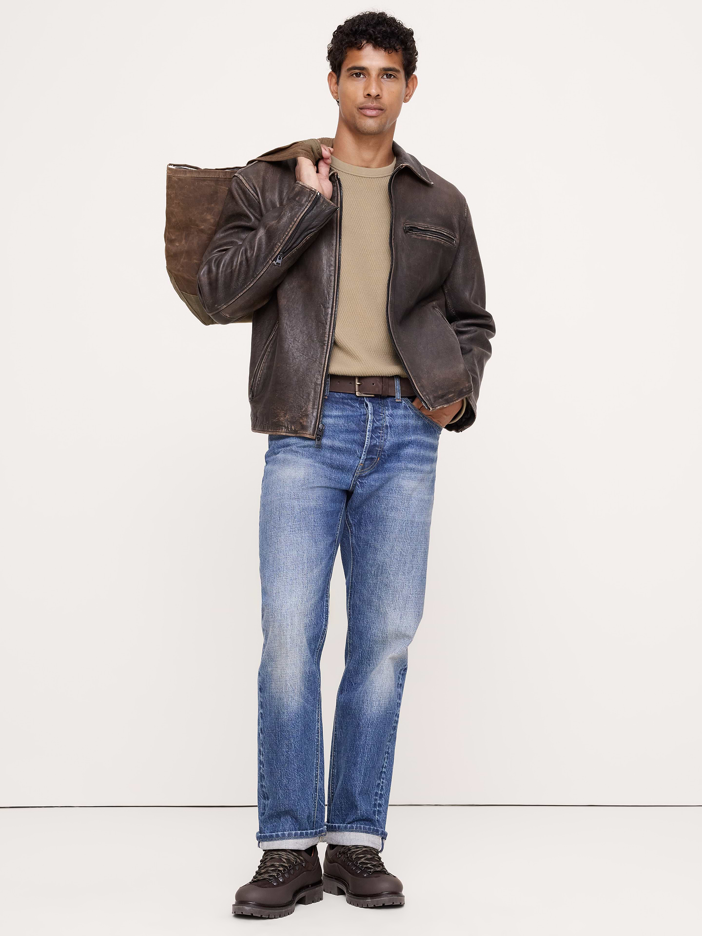 Image 5 of 7, Alpine Thermal Crew-Neck Almond-Stitch T-Shirt