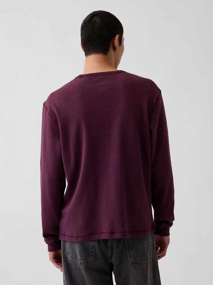 Image 3 of 5, Relaxed Henley T-Shirt