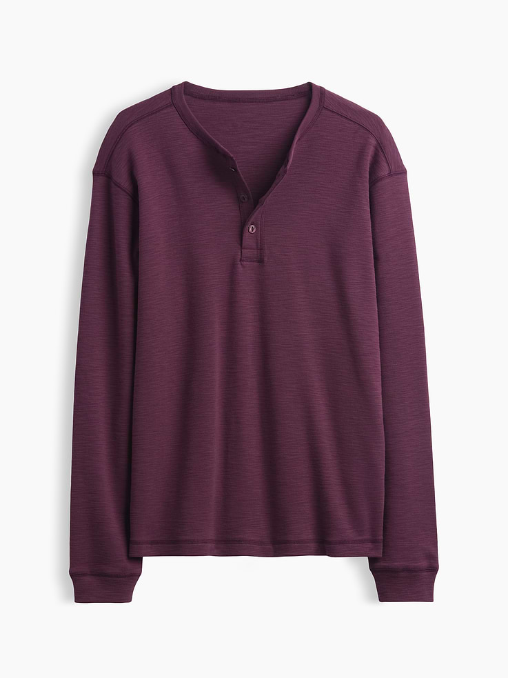 Image 5 of 5, Relaxed Henley T-Shirt