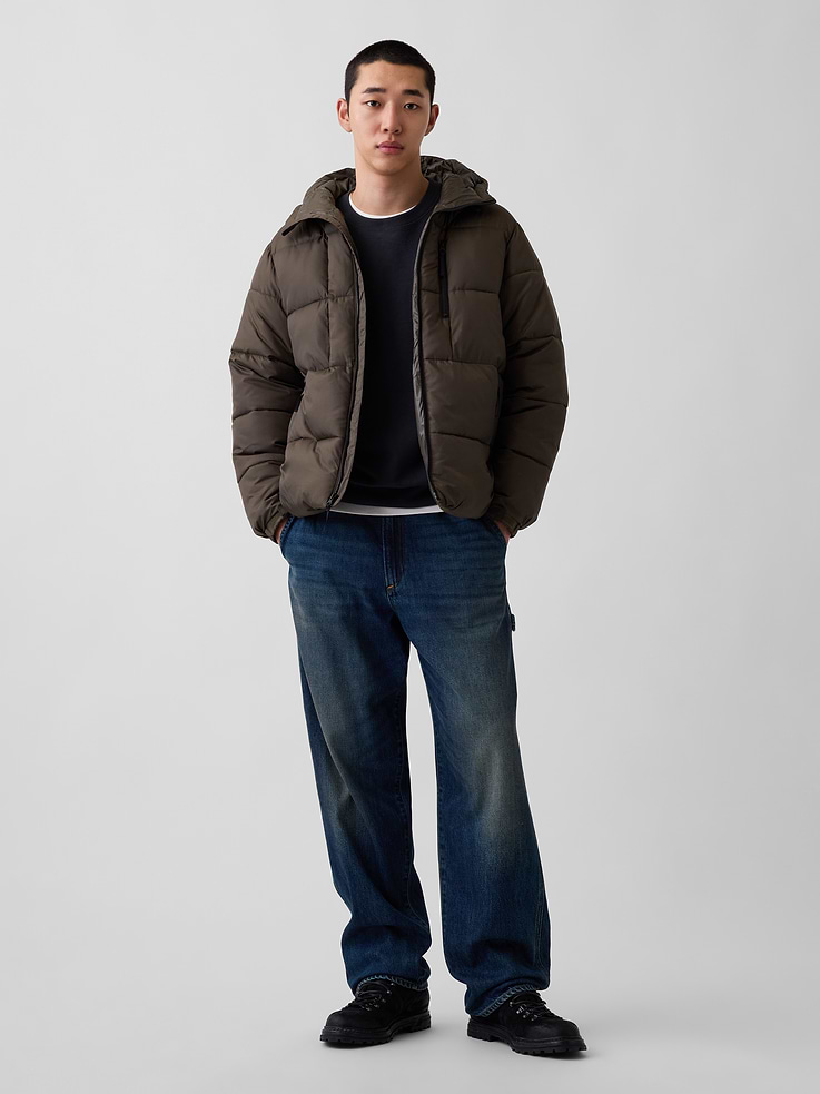 Image 2 of 6, Recycled Heavyweight Puffer Jacket