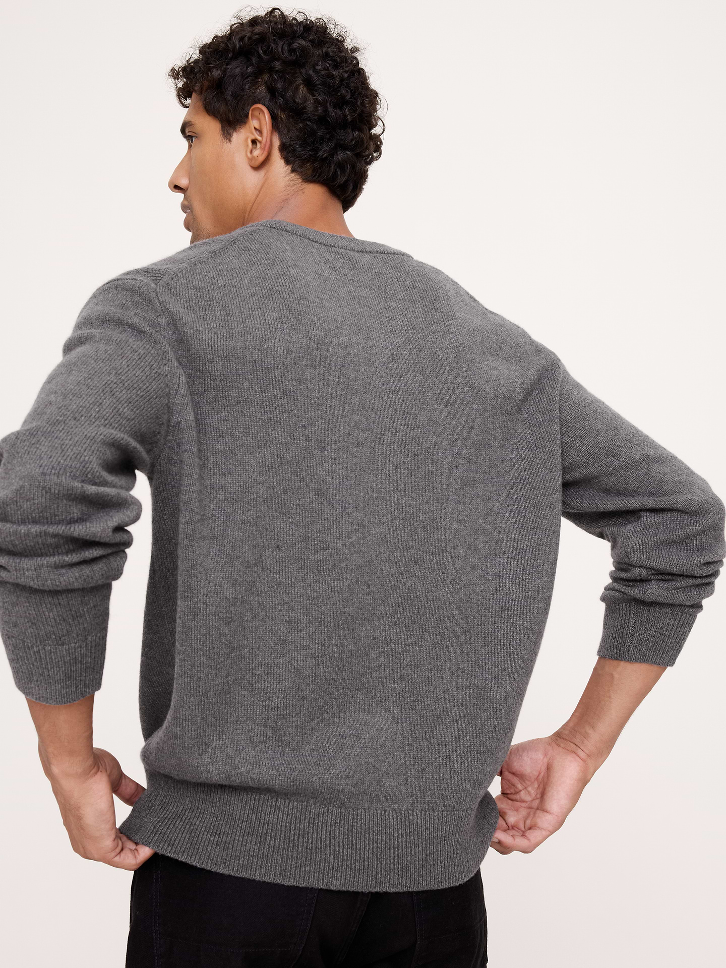 Image 3 of 5, Italian Merino-Blend Henley Sweater