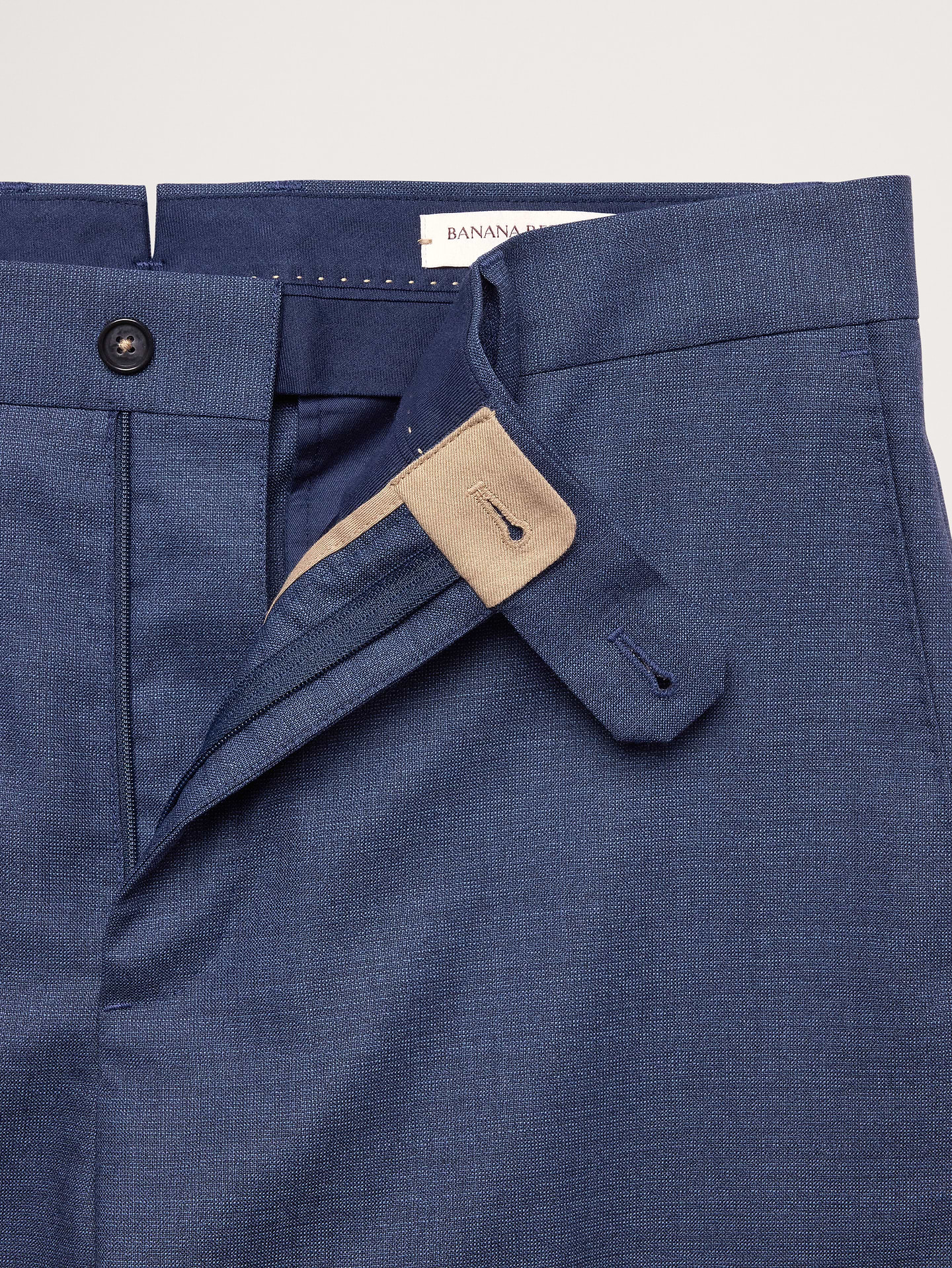 Image 7 of 8, Tailored Slim Signature Stretch Italian Rustico Suit Pant