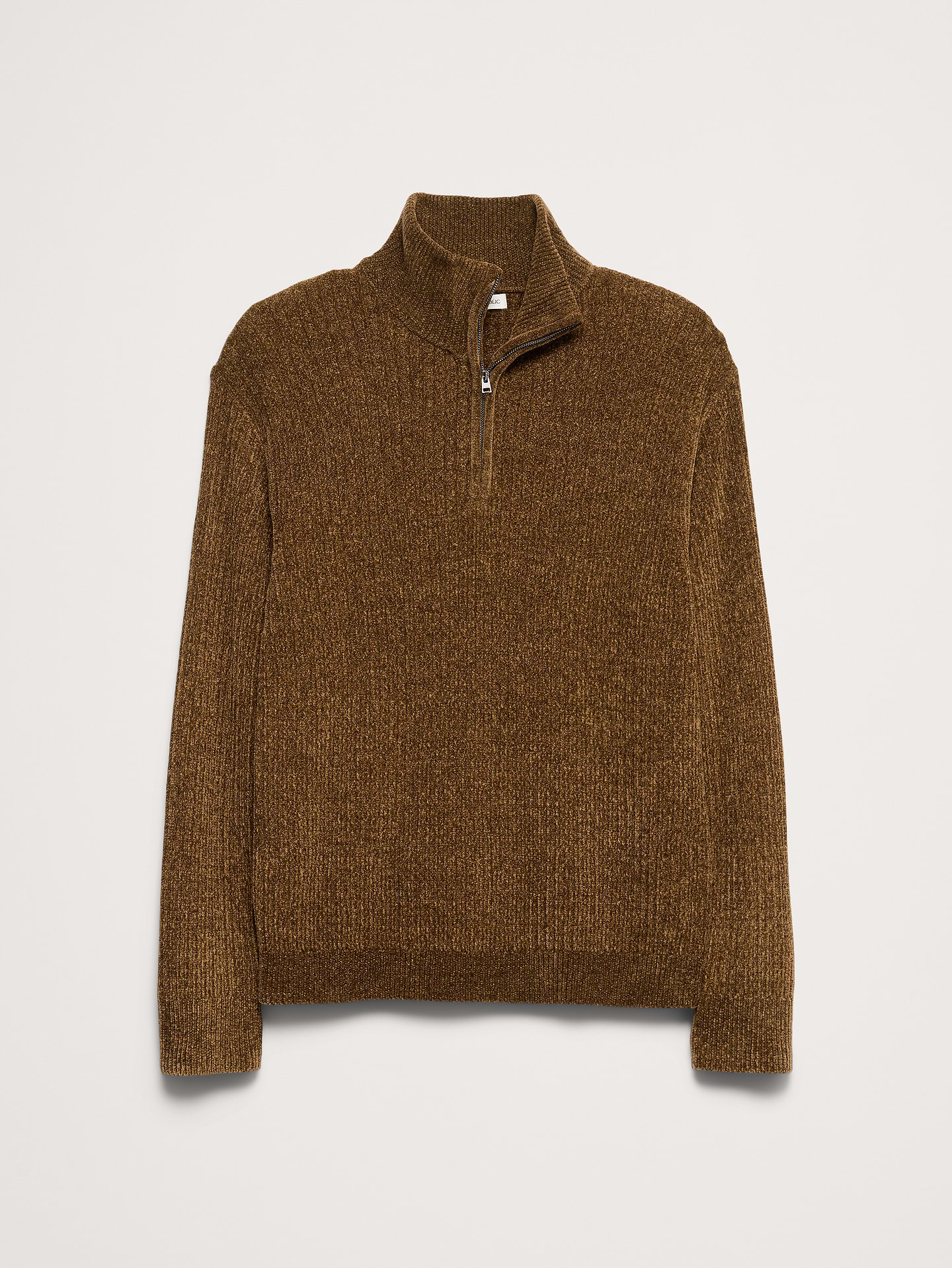 Image 6 of 6, Italian Chenille Quarter-Zip Sweater
