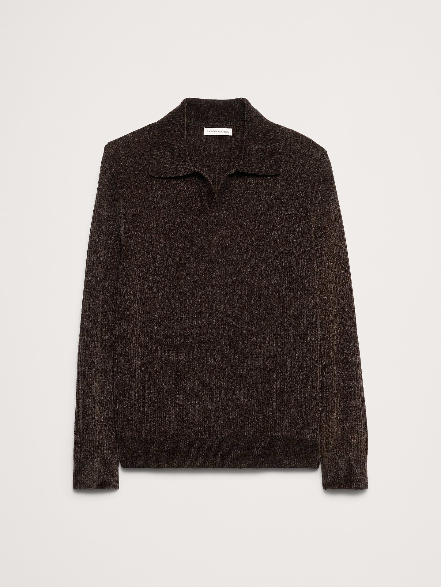Image 4 of 5, Italian Chenille Sweater Polo