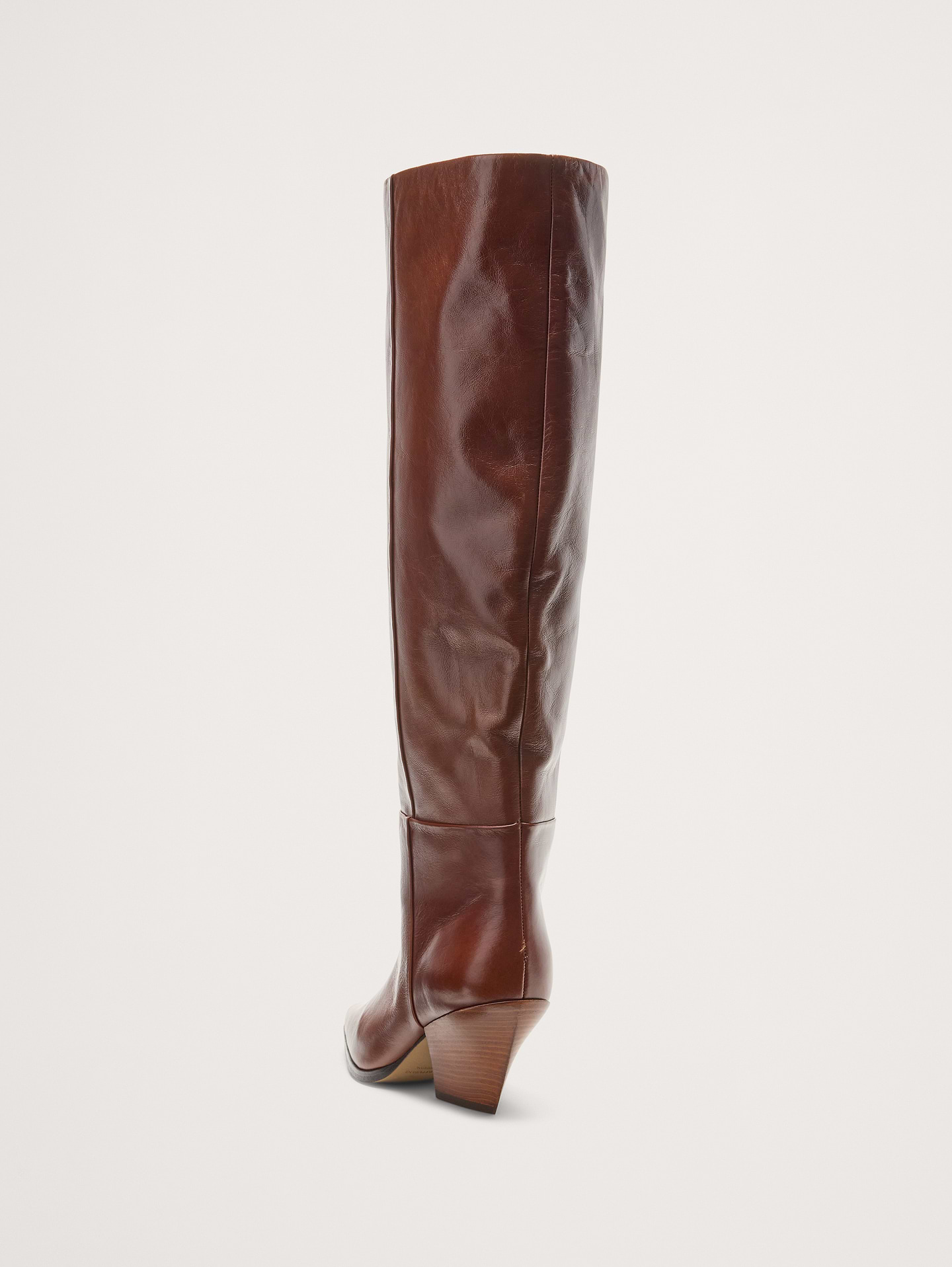 Image 4 of 8, Italian Leather Knee-High Boot