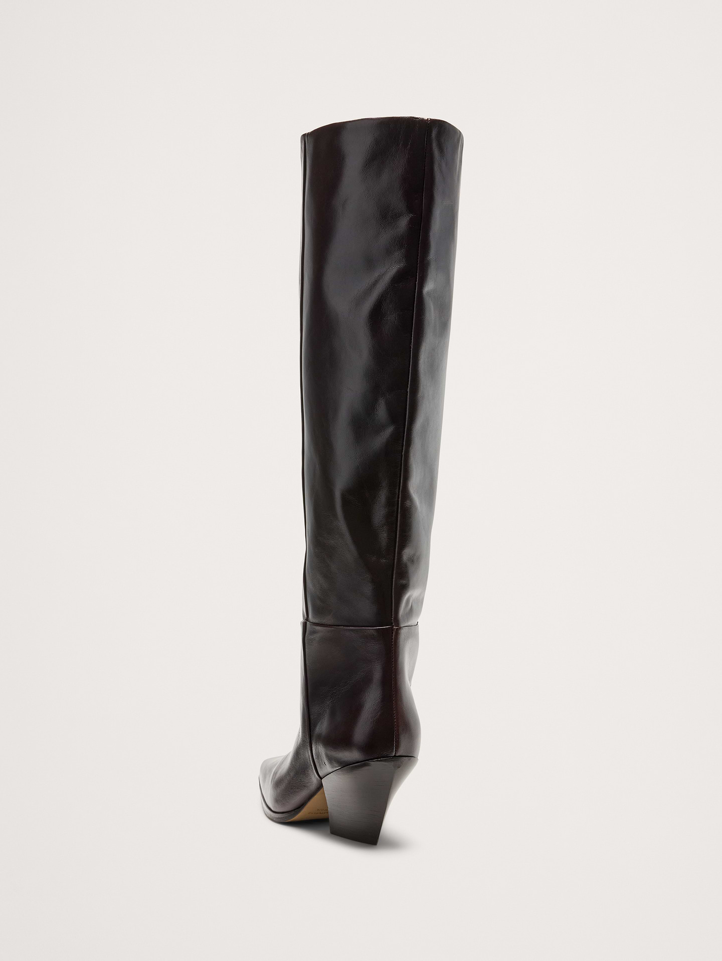 Image 4 of 8, Italian Leather Knee-High Boot