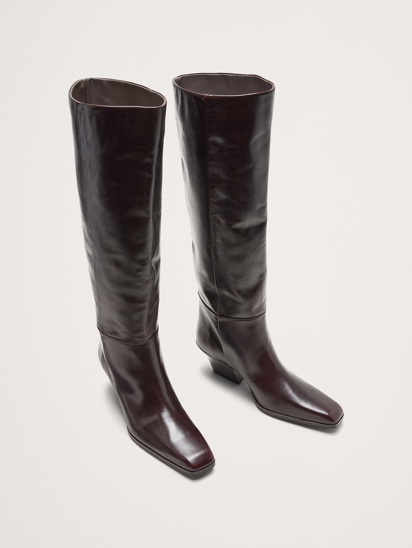 Image 8 of 8, Italian Leather Knee-High Boot