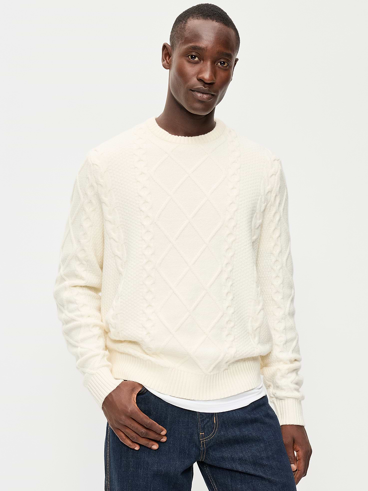 Image 1 of 4, crew neck, long sleeves, rib-knit trim, pullover style, Product #1182697