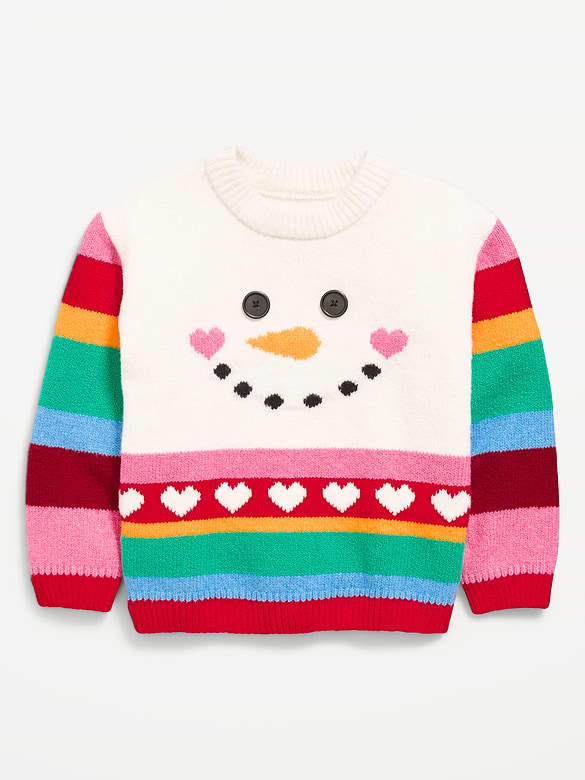 SoSoft Long-Sleeve Graphic Sweater for Toddler Girls