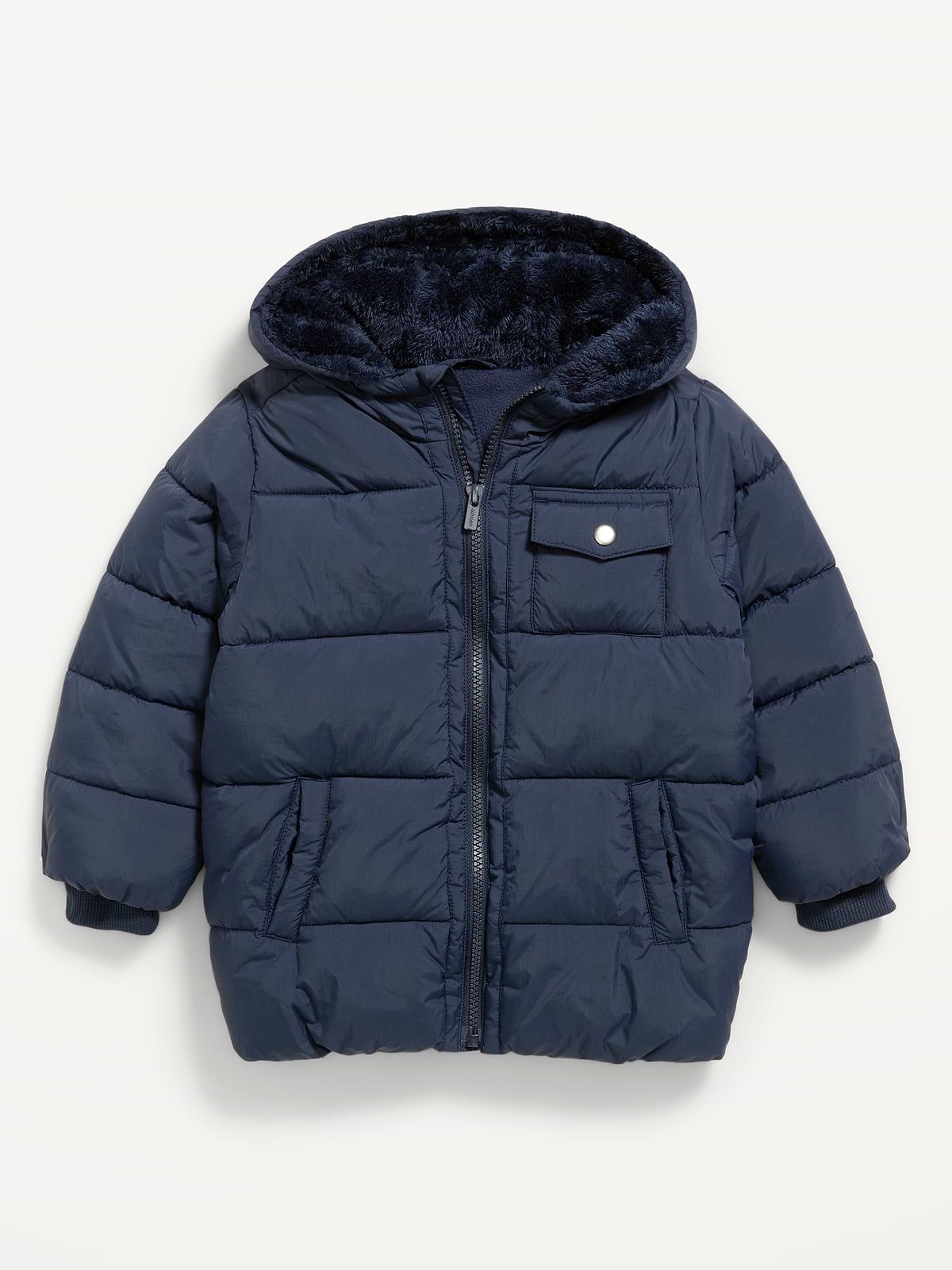 Water-Resistant Hooded Parka Jacket for Toddler Boys