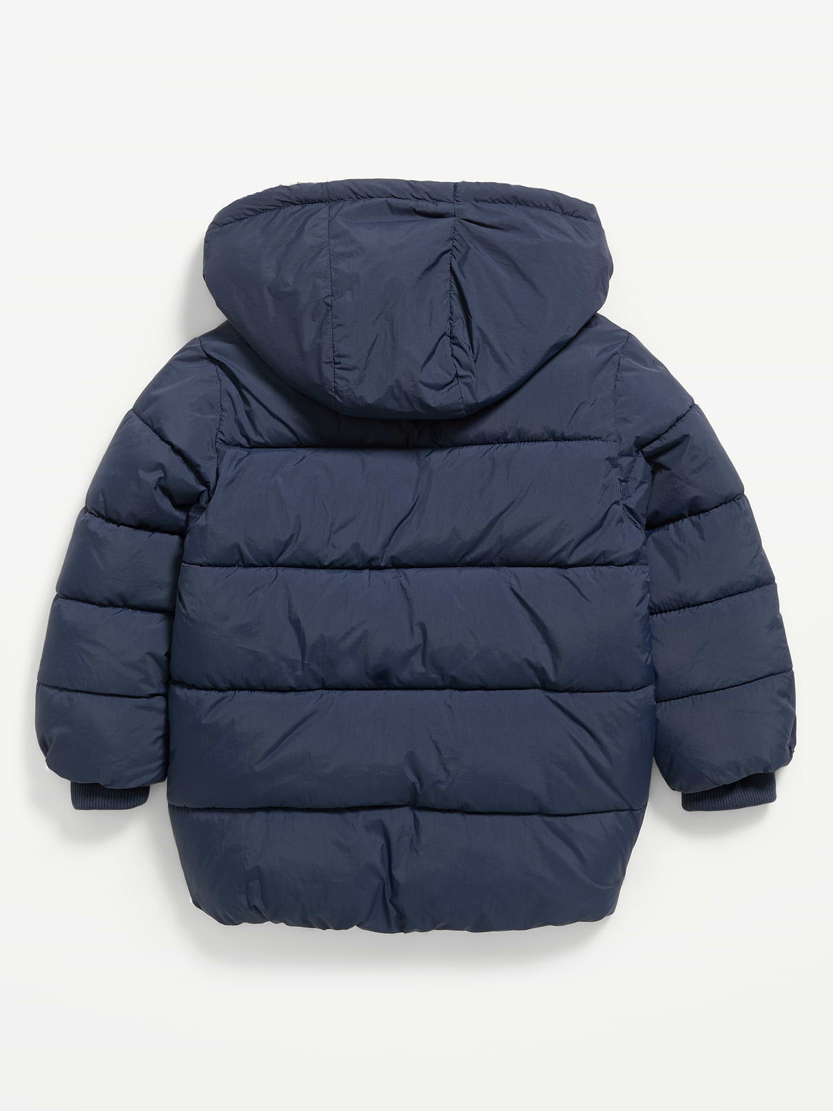 Image 3 of 3, Water-Resistant Hooded Parka Jacket for Toddler Boys