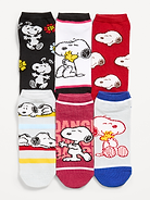 Image 2 of 2, Peanuts™ 6-Pack Novelty Ankle Socks for Women