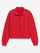 Image 1 of 2, The perfect-weight, never-taking-this-off fleece., funnel neck, drop-shoulder sleeves with elastic cuffs, elastic hem, pullover style, Product #900680