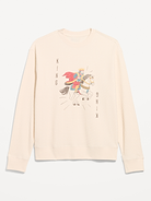 Image 4 of 4, Crew-Neck Waffle Graphic T-Shirt