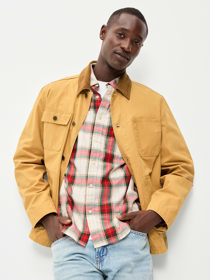 Image 3 of 4, Classic Fit Everyday Plaid Poplin Shirt