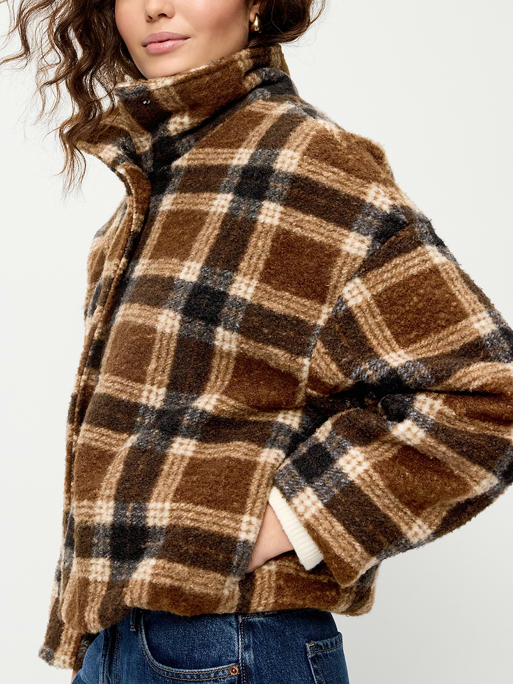 Image 5 of 6, Wool Plaid Jacket