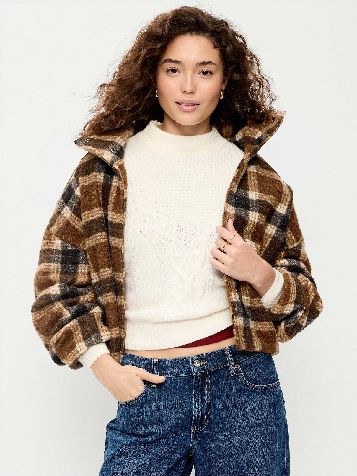 Wool Plaid Jacket | Old Navy