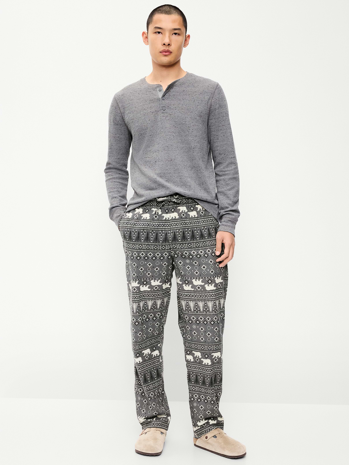 Image 2 of 3, Flannel Pajama Pants for Men