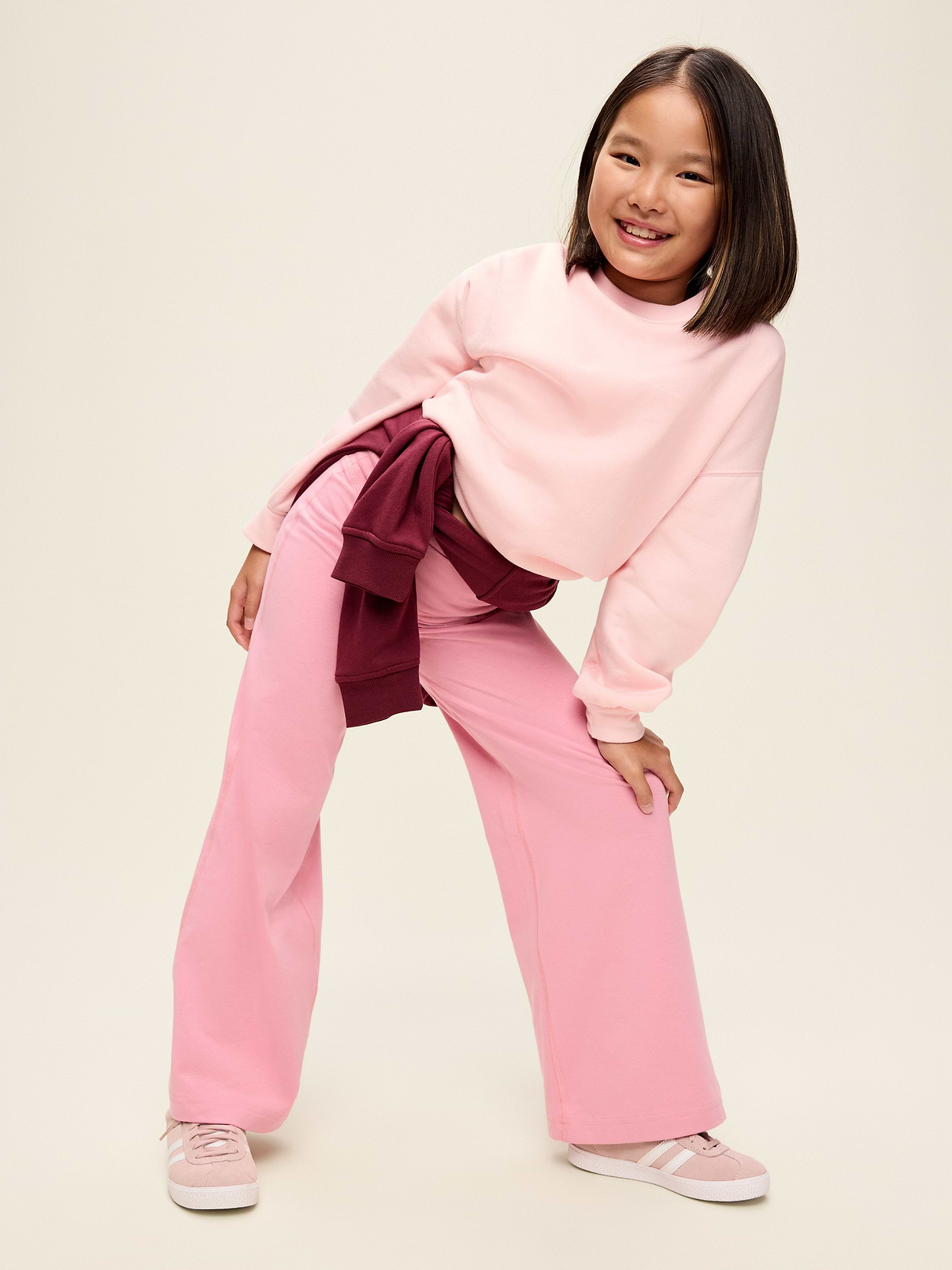 Image 3 of 4, High-Waisted PowerChill Crossover Wide-Leg Pants for Girls