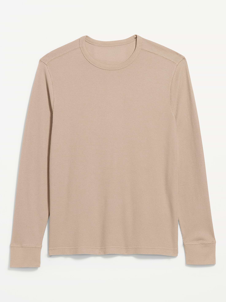 Image 3 of 4, Crew-Neck Waffle T-Shirt