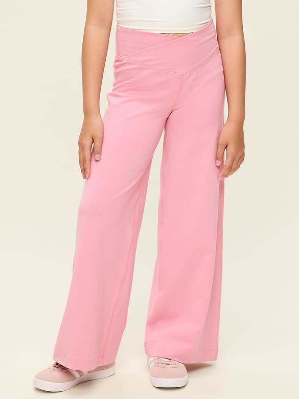 High-Waisted PowerChill Crossover Wide-Leg Pants for Girls