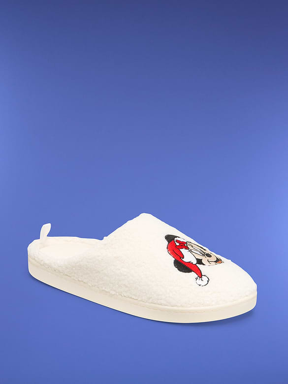 Old Navy x Disney Mickey Mouse Sherpa Slippers for Women