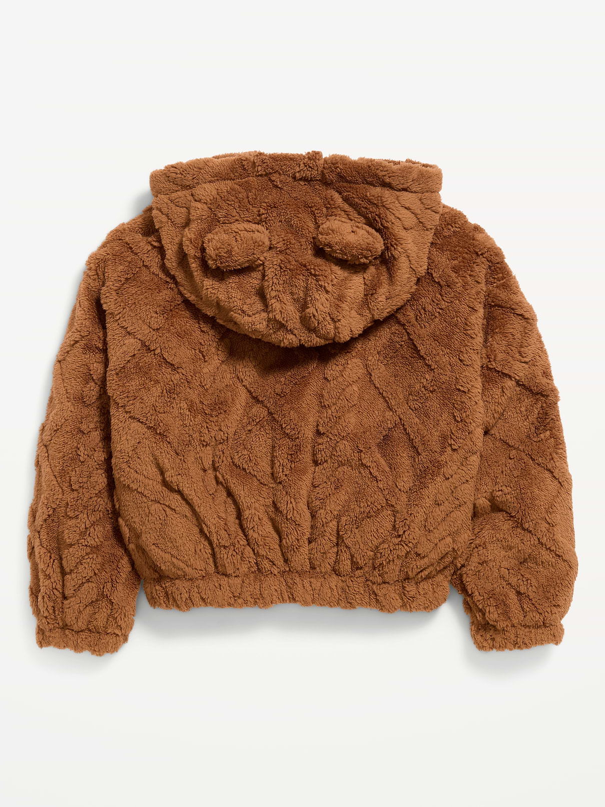 Image 3 of 3, Oversized Critter Full-Zip Hoodie for Girls