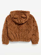 Image 3 of 3, Oversized Critter Full-Zip Hoodie for Girls