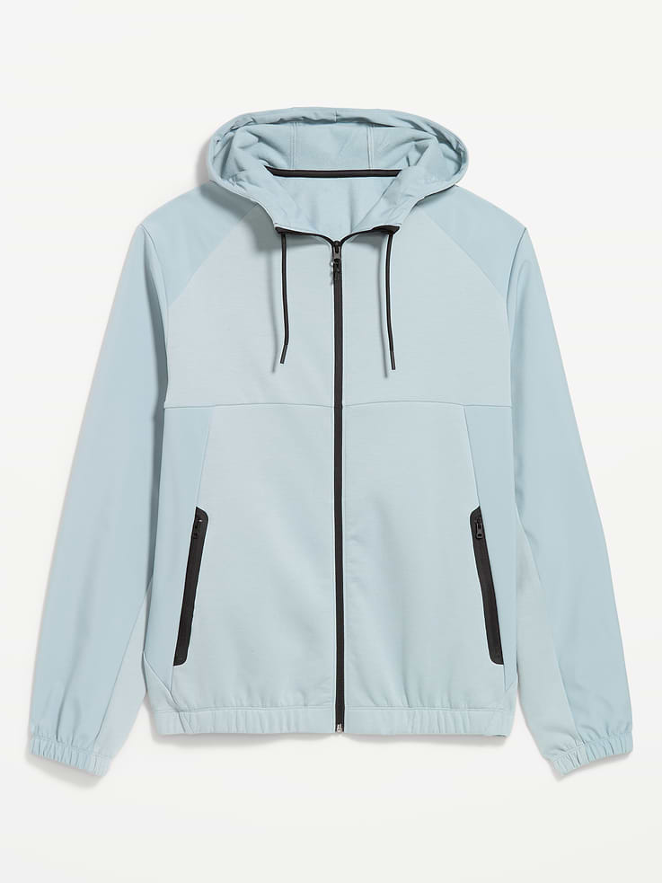 Image 1 of 5, Featuring Dynamic Fleece. Soft, breathable cotton blend that's made to move., drawstring hood, long sleeves, full zipper, zip pockets, breathable, Product #909587