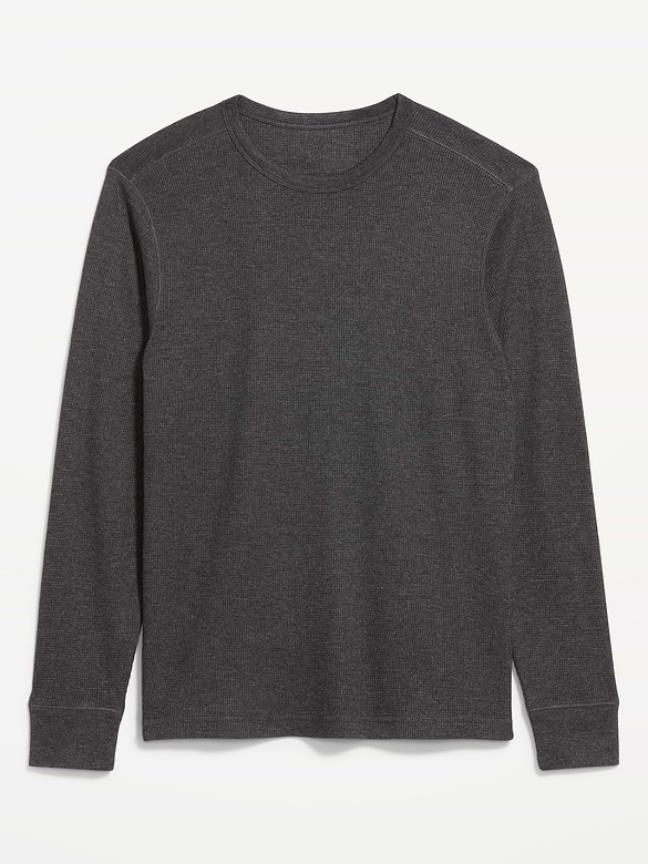 Crew-Neck Waffle T-Shirt